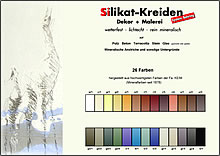 Silikat Kreiden Farbskala, Atelier Bohring