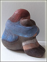 Silikat Kreiden auf Terracotta, Waltraud Milazzo