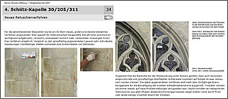 Silikat Kreiden Restone, Berner Münsterstiftung, Schütz Kapellle